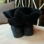 UGG  Arielle Bailey Fur Bow‎ Black Boots Size 6 Photo 4