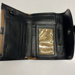 Brighton Tri-fold Brown Black Silver-Tone Magnetic Closure Various Compartments Photo 5