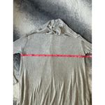 Free People Lovers Rib Gray Slouchy Thermal Pullover Cowl Neck Top Size Medium Photo 6