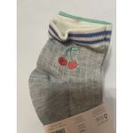 P.J. Salvage  Quarter Socks Size 4-10 Multicolor NEW Cherry Strawberry Cute Cozy Photo 3