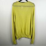 Free People NEW Gossamer Sweater in Chartreuse Womens Large Alpaca Wool Blend Photo 1