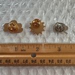 3 Weather Pins Set, Cloud Pins, Sun Pin, Cartoon Enamel Pin Jacket Lapel‎ Pin Yellow Photo 2