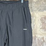 Reebok Trak Pants Woman's Large Black Purple Lined Athletic Workout Running Photo 2