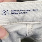 Pilcro Jeans Womens 31 The Breaker Jeans Relaxed Fit Barrel Leg Ankle Crop White Photo 3