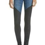 Brockenbow Emma Artemis Bicolor Skinny Jeans 24 Two Tone Denim Mid Rise New Photo 1