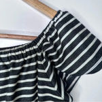 Madewell NWOT Melody Nautical Stripe Off The Shoulder Dress Size Medium Photo 5