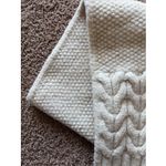 Gap Vintage VTG Y2K 2001 Ivory Wool Mohair Chunky Knit Scarf Accessory One Size Photo 3