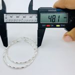 925 Sterling Silver Hoop Earrings Photo 8