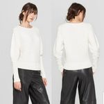 Prologue Chunky Cable Knit Sleeve Sweater Photo 1