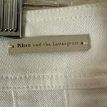 Pilcro and the Letterpress Pilcro‎ and the letterpress boyfriend white jeans high rise double button sz 29 Photo 5