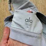 Alo Yoga Peak Asymmetrical One Shoulder Double Strap Sports Bra Gray Size XS Photo 7