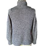 Carolyn Taylor Charcoal Fringe Cardigan Wrap Sweater ~ Women's Size SMALL Photo 2