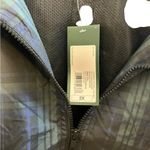 Wild Fable  Ladies Green Plaid Cropped Zip Up Windbreaker Jacket Long Sleeve Photo 2