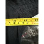 Free People  Serafina Boho Top Size Small Black Embroidered Lace Oversized Blouse Photo 6