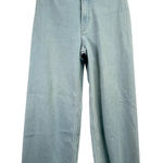 Anthropologie Maeve  Wide Leg Cropped Raw Hem Jeans Light Wash Womens 26P Photo 0