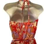 Oliviaceous Coconut Girl Floral Print Jumpsuit Halter Top Jogger Pant M Hawaiian Size M Photo 4