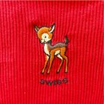 Brandy Melville  red deer swiss camisole tank crop top coquette  Photo 2