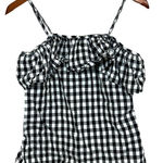 A New Day S Gingham Ruffle Cotton Strappy Top Cottagecore Summer Picnic Western Photo 0
