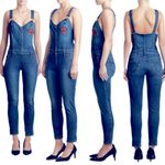 True Religion  Women's X Manchester United Skinny Stretch Denim Overall Jumpsuit Photo 8