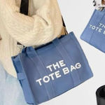 ✨Canvas Crossbody Tote Bags with Zip✨ Blue Photo 0