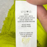 Aerie  Button Down Top Gauze Raw Hem Long‎ Sleeve Chartreuse Green Size M flaw Photo 7