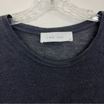 IRO  Luciana Linen Tee Shirt in Black Size Small Photo 4