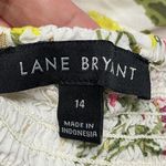 Lane Bryant Womens White Red Gold Floral Square Neck Spring Summer Dress Size 1 Photo 7