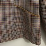 Pendleton  womens Brown-tan-black plaid Blazer 100% virgin wool size 12 Photo 4