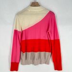 Chinti & Parker Wool Cashmere Color‎ Block High Neck Sweater Soft Lightweight L Pink Size L Photo 9