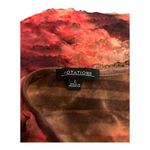 Notations  Brown & Red Tie Dye Blouse Size L Photo 2