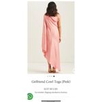 Guapa Girlfriend Cowl Toga Pink Dresses One Shoulder Size XL‎ Photo 6