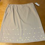 Anne Klein Tan Pencil Skirt with Geometric Accents Photo 1