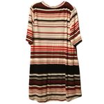Curvy Club striped tunic top knot front size‎ 5x Red Photo 4