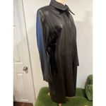 Bettina Rizzi Buenos Aires Brown Soft Long Leather Minimalist Jacket size S/M Photo 10