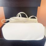 London Fog NWT$88 Collection Laura Large Tote Bag Carryall Off White Butter Soft Photo 5