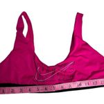 Nike  Women's Athletic  Swim Pink Bikini Top Swoosh Logo  Sz M NWT Photo 3