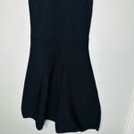 Cushnie et Ochs Black Ribbed Knit One Shoulder Sleeveless Mini Dress Size Medium Photo 7