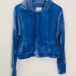 Offline By Aerie Size Small Blue Velour Hoodie Hooded Sweater Women's‎ Photo 1