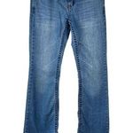 Aeropostale  Y2K Hailey Skinny Flare Jeans Womens Sz 1 2 Blue Low Rise 28x31 TALL Photo 0