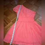 American Eagle NWT Coral Smocked One Shoulder Mini Dress Sz XS Photo 4