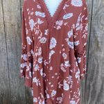 Maurice's  Rust Color Floral Print Duster Cardigan Size 3X Photo 3