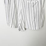 Old Navy [] Striped Navy White Linen Blend Extra High Rise Taylor Shorts Size XL Photo 4
