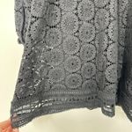 See By Chloe  Mini Dress Black Boho Crochet Ballon Sleeve Brunch‎ Wedding Guest Photo 4