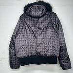 ZeroXposur Women’s Zero X Posur Jacket XL Houndstooth Puffer Hooded Brown Photo 14