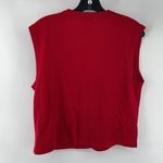 Koret vintage VTG wool sweater vest embroidered ball monkey fist closures coat M Red Size M Photo 6