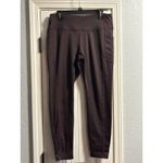 Mondetta Textured Leggings Large Fudge Combo Purple Brushed Jacquard Ankle High Photo 1