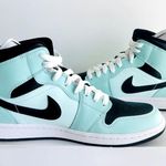 Nike Womens Air Jordan 1 Mid Light Dew/Teal Mint/Noir 12 NEW Unisex BQ6472-300 Photo 8