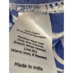 Talbots  Womens Cotton  Top Blouse Long Sleeve Blue Striped Henley size large Photo 6