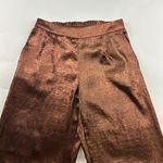 A New Day Shiny Copper Wide Leg Pull On Pant S Photo 1