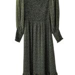 cupcakes and cashmere Demi Floral Smocked Dress M Green Size M Photo 5